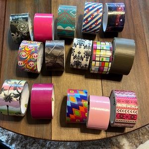 15 rolls used duck tape, $19